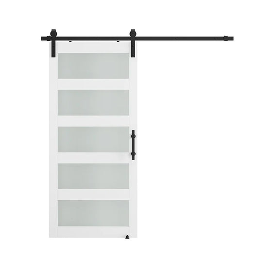 Glass Barn Door Frame with Hardware Kit without glass