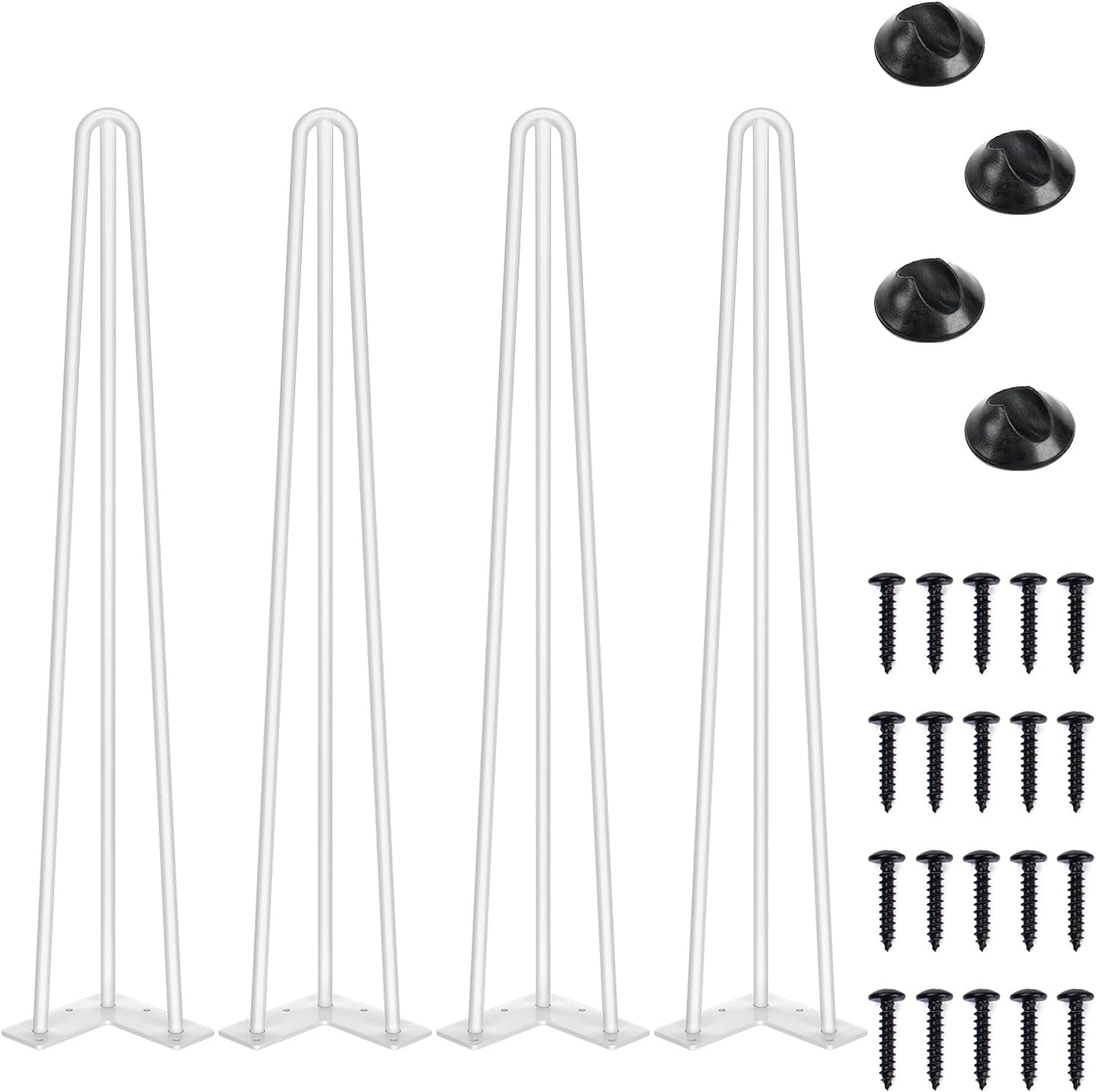 Hairpin Furniture Legs, 3 Rods, 4PCS