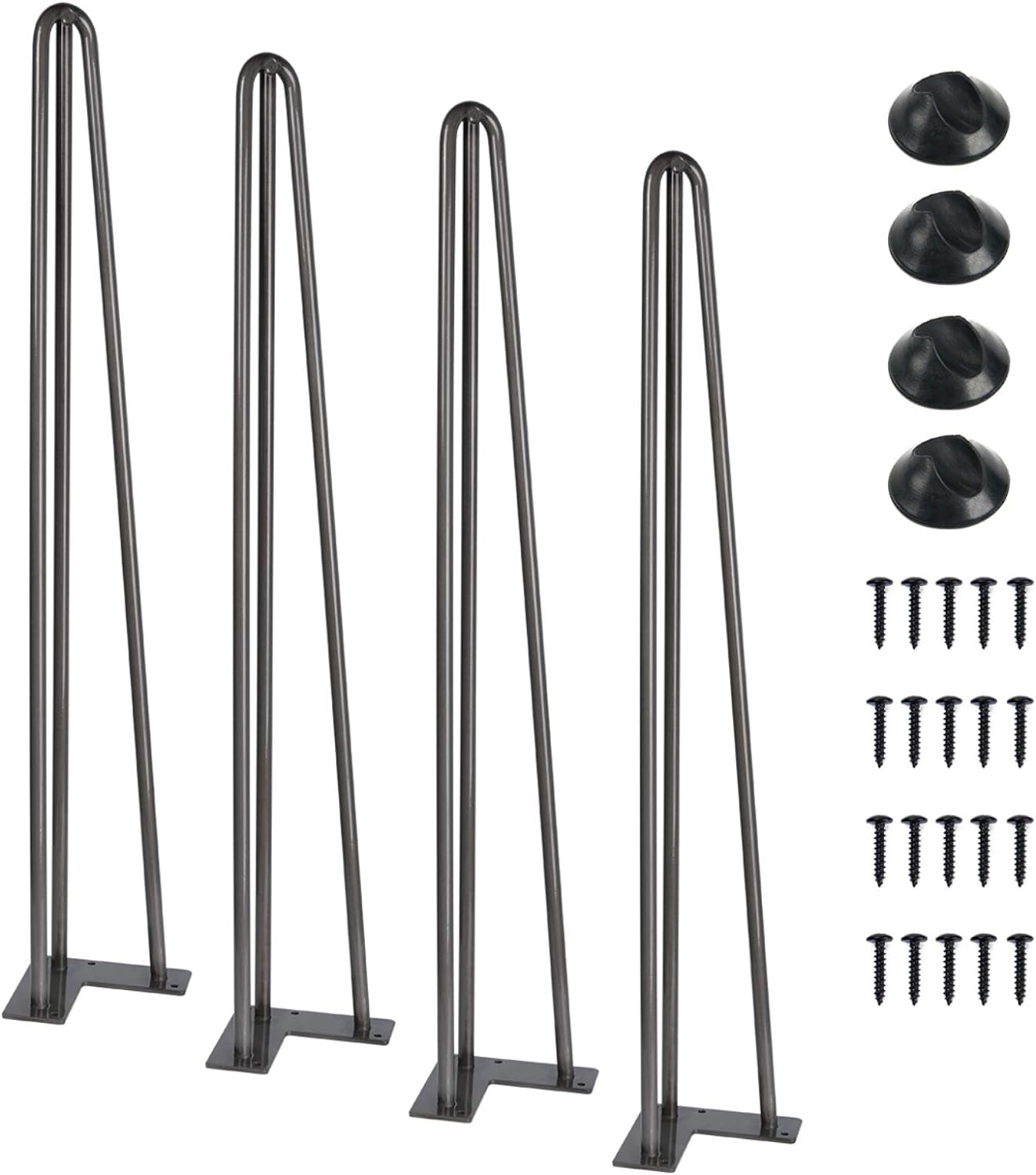 Hairpin Furniture Legs, 3 Rods, 4PCS