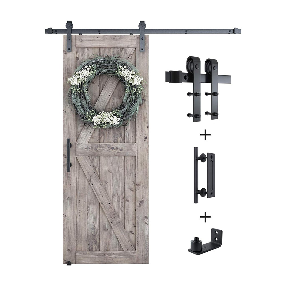 Sliding Barn Door Hardware Whole Kit, J Shape Hanger