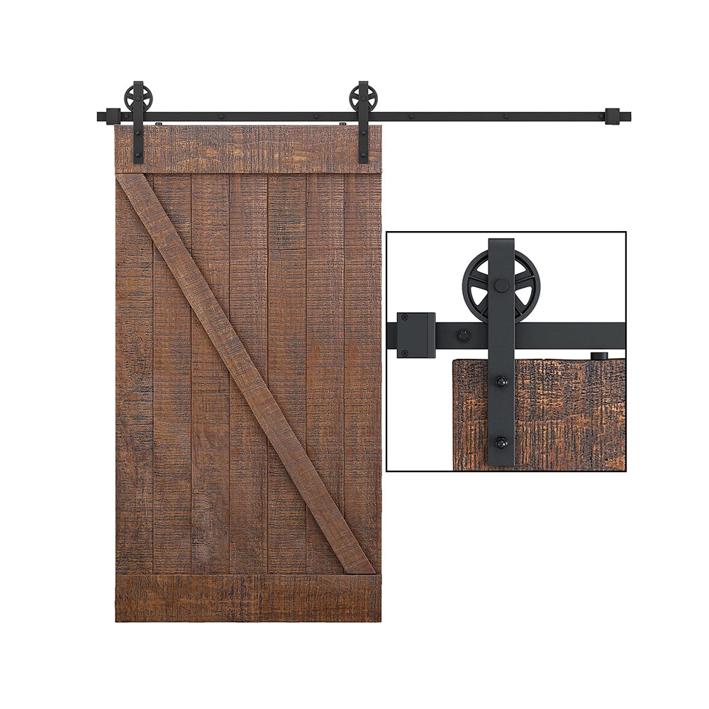 Sliding Barn Door Hardware Kit, Big Wheel Shape Hanger