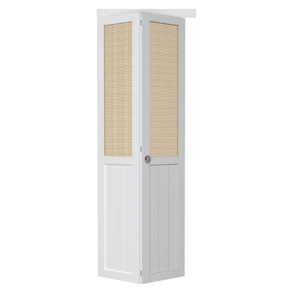 White Bifold Door with Hardware Kit
