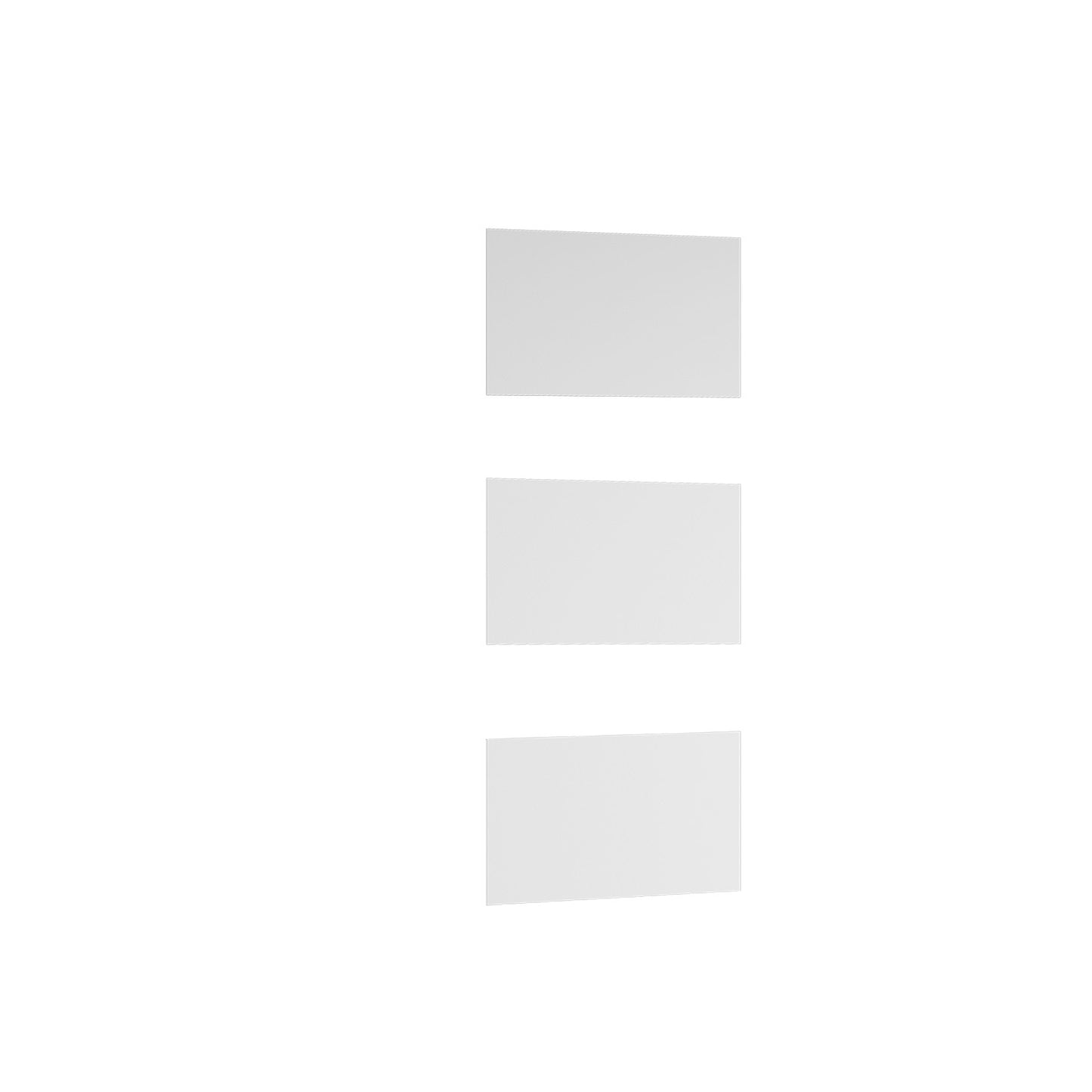 MDF Barn Door glass/panels, 3 Lites