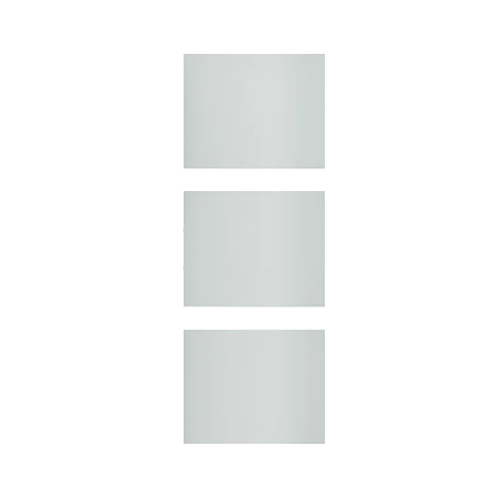 MDF Barn Door glass/panels, 3 Lites