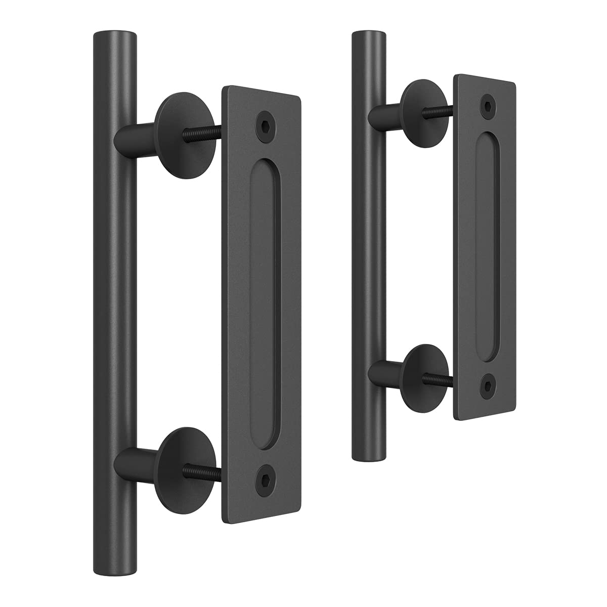 2PCS Sliding Barn Door Handle, Black