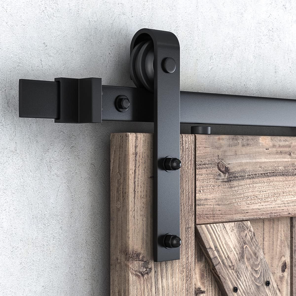 Sliding Barn Door Hardware Kit, J Shape Hanger