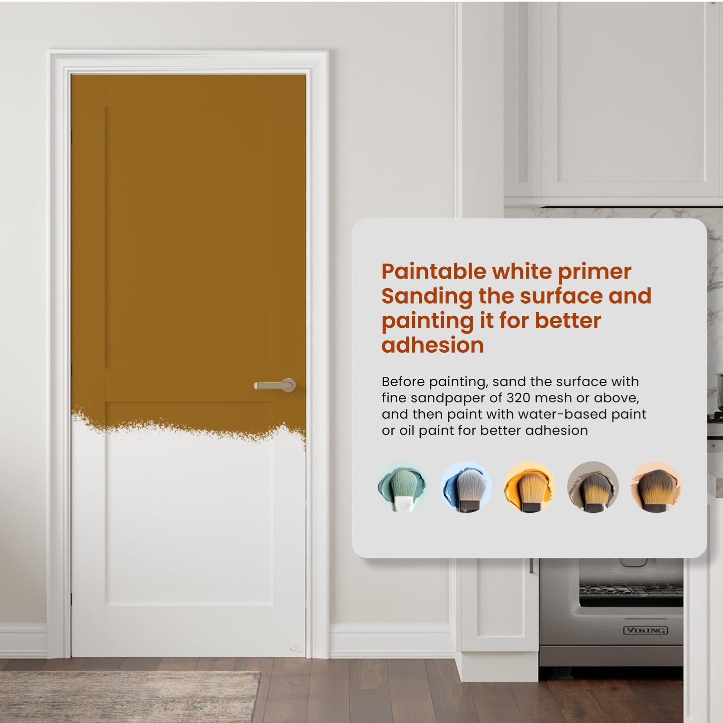 SMARTSTANDARD 56" x 80" Interior Doors, Solid Core Slab Door, Pre-Assembled