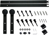 SMARTSTANDARD 5ft Heavy Duty Sturdy Sliding Barn Door Hardware Kit -Smoothly and Quietly -Easy to Install -Includes Step-by-Step Installation Instruction Fit 30" Wide Door Panel (I Shape Hanger)