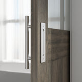 SMARTSTANDARD 12" Pull and Flush Door Handle Set Stainless Steel Door Pull Handle Door Hardware Handle