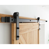 SMARTSTANDARD 6.6ft Heavy Duty Sturdy Sliding Barn Door Hardware Kit - Smoothly and Quietly-Easy to install - Includes Step-By-Step Installation Instruction Fit 36"-40" Wide Door Panel(I Shape Hanger)