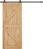 SMARTSTANDARD 6.6 FT Top Mount Sliding Barn Door Hardware Kit - Smoothly and Quietly - Simple and Easy to Install - Includes Step-by-Step Instruction -Fit 36"-40" Wide Door Panel (T Shape)