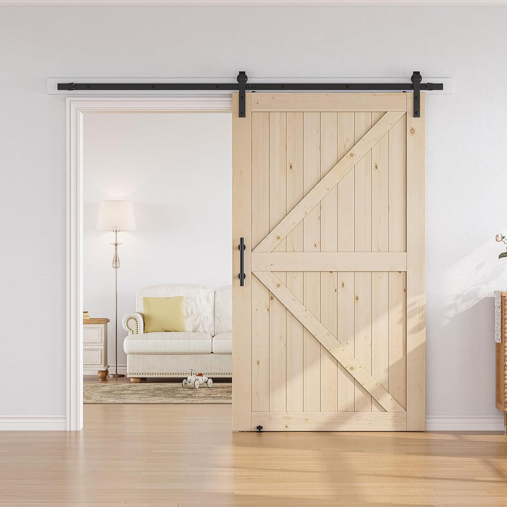 Unfinished Wood Barn Door without Installation Hardware Kit SmartStandard