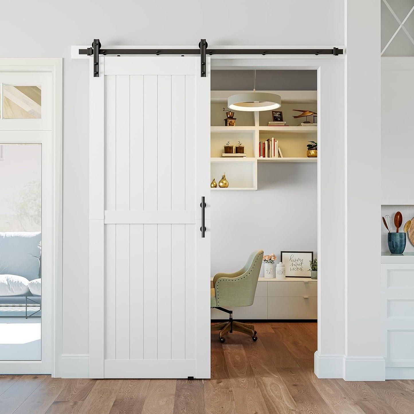 PVC Barn Door with Sliding Hardware Kit