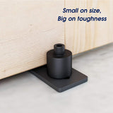 SMARTSTANDARD Sliding Barn Door Bottom Adjustable Floor Guide Roller, Black, Super Smoothly and Quietly, Easy to Install