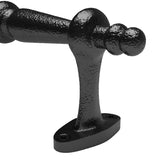 comforthomi 14” Pipe Barn Door Handle, Black Rustic Cast Iron Grab Bar, Industrial Bar Pull for Gate, Shed, Garage